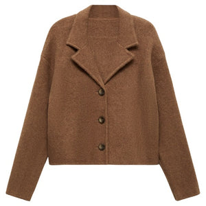 Women's Knitted Buttoned Jacket