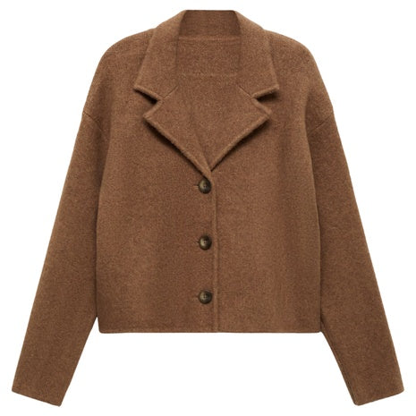 Women's Knitted Buttoned Jacket