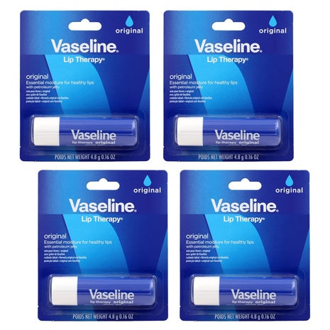 4-Pack Vaseline Lip Therapy Care Lip Balm