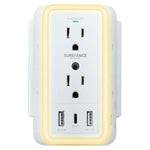 Multi Plug Wall Outlet w/ USB Ports