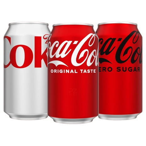 36 Cans Coke, Diet Coke, Coke Zero Sugar or A&W Root Beer