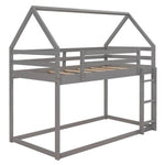 Harper & Bright Over Twin Wood House Bunk Bed With Ladder