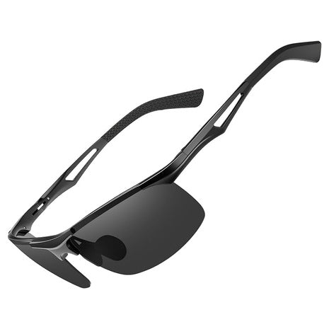 Bircen Men's Polarized Anti-Glare AL-Mg Alloy Metal Sunglasses