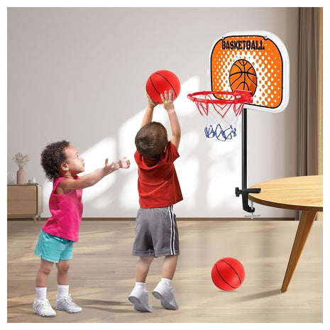Mini Tabletop Basketball Hoop Set with 2 Balls