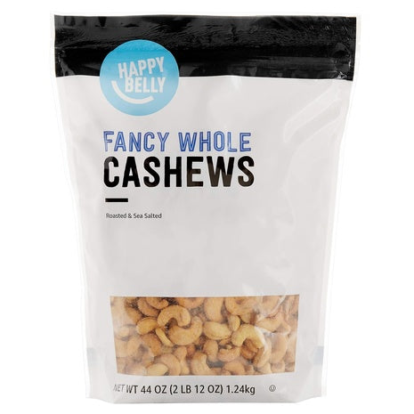 2.75 Lbs Happy Belly Fancy Whole Cashews