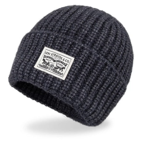 Levi's Men's Heathered Rib Knit Fashion Beanie