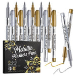 12-Pack Gold & Silver Metallic Markers