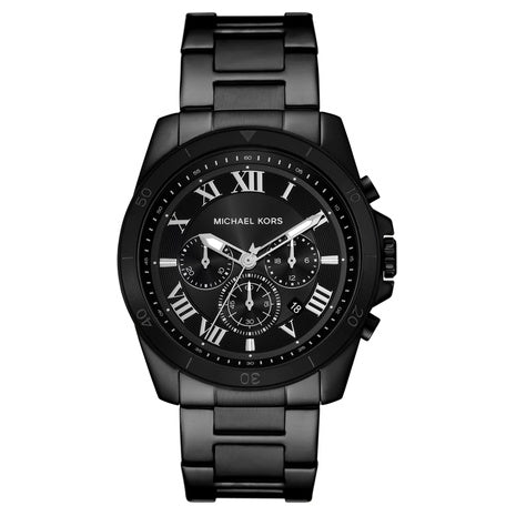 Michael Kors Men's Alek Chronograph Black Stainless Steel Watch