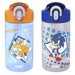 2-Pack 16 oz Zak Designs Sonic Kids Leak-Proof Water Bottles