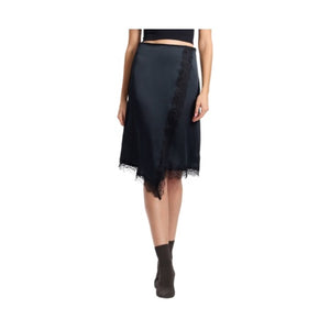 Lace Trim Slip Skirt