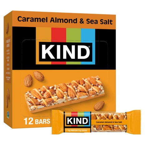 12 Caramel Almond & Sea Salt Bars