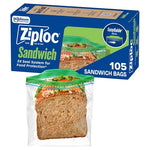 105-Count Ziploc Sandwich and Snack Bags