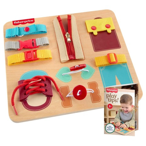 Fisher-Price Wood Montessori Dressing Board