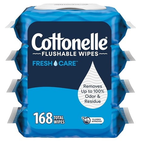168 Cottonelle Fresh Care Flushable Wipes