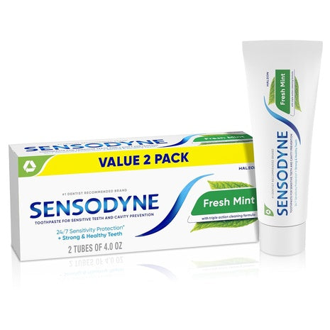 2-Pack 4-Oz Sensodyne Sensitive Toothpaste (Fresh Mint)