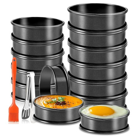 Set of 12 Round Molds For Pastries