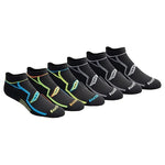 6 Pairs Saucony Men's Rundry Bolt Performance No-Show Socks
