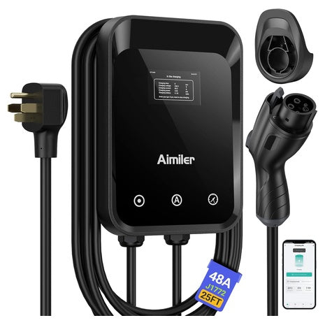AIMILER Level 2 EV Charger With 25FT Long Cable