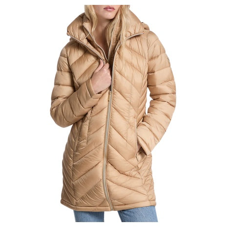 Michael Kors Women's Packable Quilted Nylon Puffer Coat