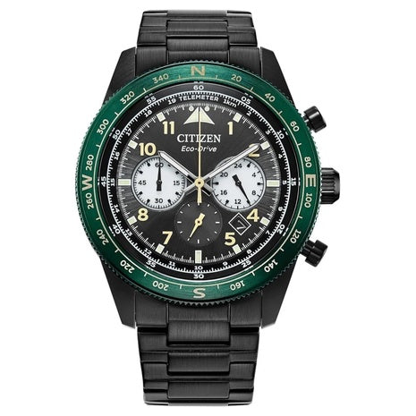 Citizen Men's Eco-Drive Chronograph Stainless Steel Bracelet Watch [Refurbished]