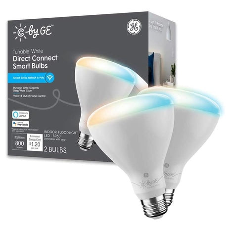 GE Tunable White Direct Connect Smart LED Flood Light Bulbs