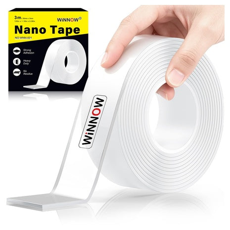 1.18" X 10' Double Sided Heavy Duty Adhesive Nano Tape