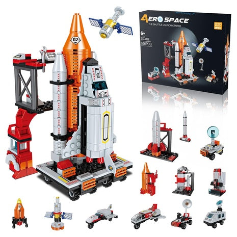 566 Piece 12-in-1 STEM Aerospace Building Toy