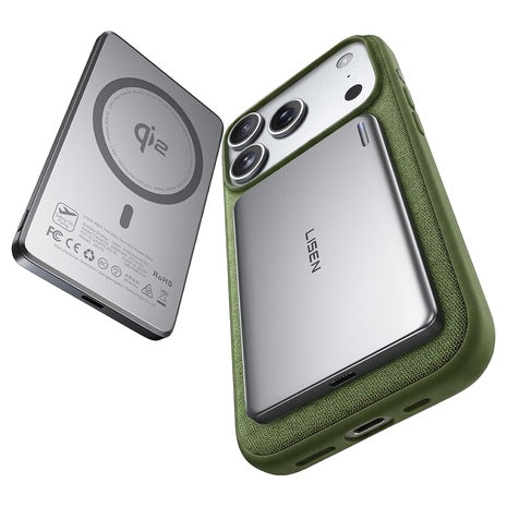 Lisen 5,000mAh Qi2 15W Slim MagSafe Battery Pack
