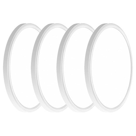 4-Pack 12" 3200lm LED 5000K Flush Mount Ceiling Light