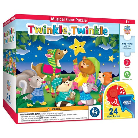 24-Piece MasterPieces Twinkle Twinkle Sing-A-Long Sound Floor Puzzle