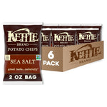 6 Bags Kettle Brand Sea Salt Kettle Potato Chips (2oz)