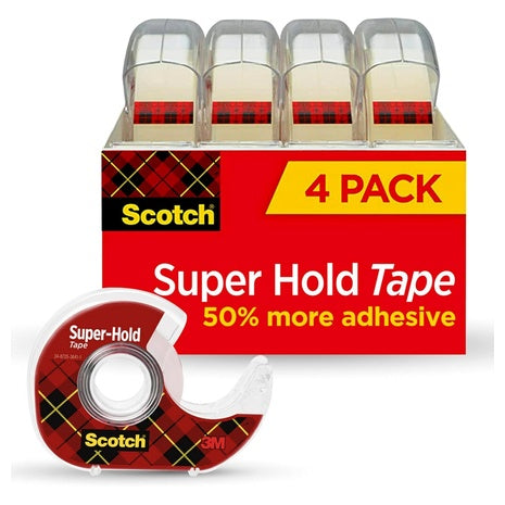 4-Rolls Scotch Super-Hold Tape