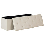 43” Foldable Storage Ottoman Bench