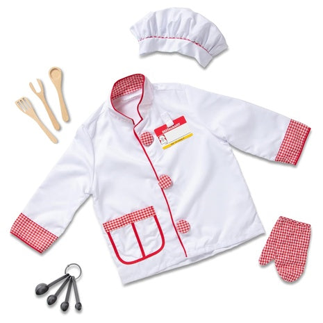 Melissa & Doug Chef Role Play Costume Dress-Up Se