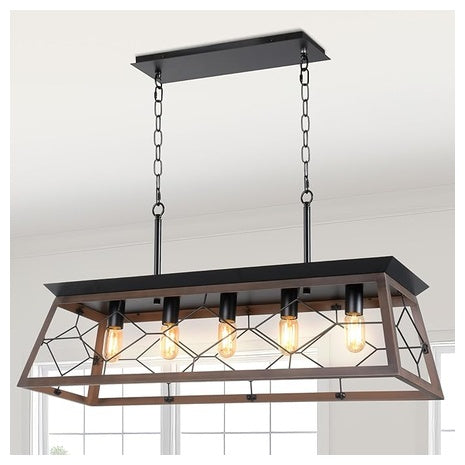5-Light Pendant Lights Island Fixture