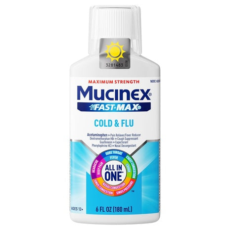 Mucinex Fast-Max Cold & Flu Medicine (6oz)