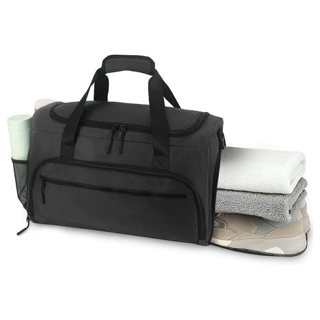 Sports Duffle Bag With Wet Pocket & Shoes Compartment