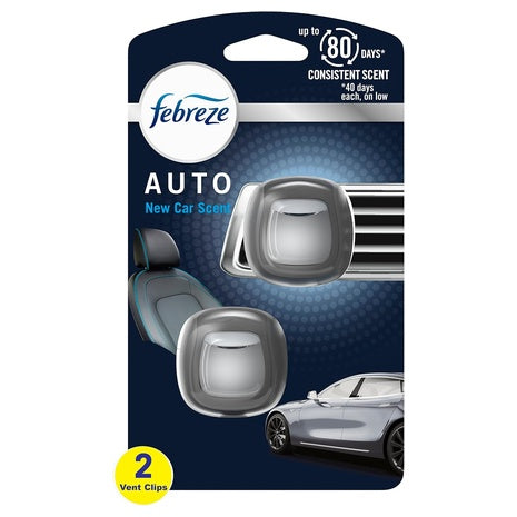 2-Count Febreze AUTO Odor-Fighting Long Lasting Air Freshener