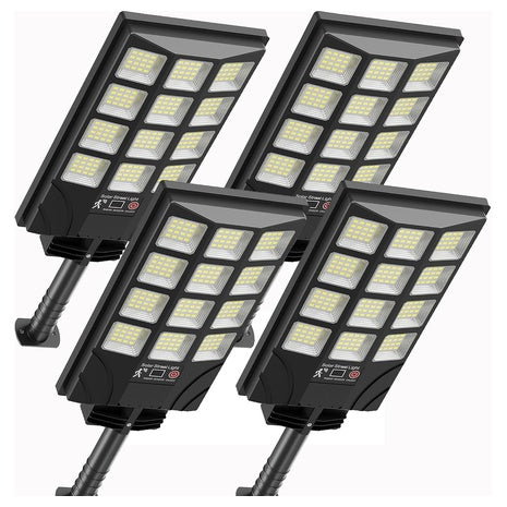 4-Pack Solar Street Outdoor Motion Sensor Waterproof Security Light