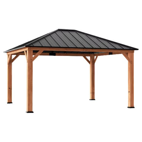 14-ft X 12-ft Arbor Cedar Wood Gazebo