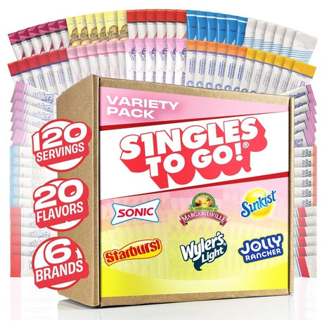 120 Singles To Go Drink Mix Variety Pack