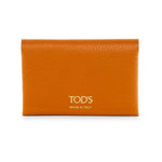 Logo Textured Leather Card Case