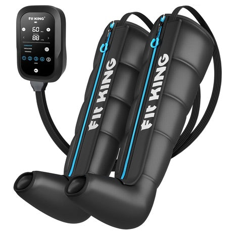 FIT KING Pro 5-Zone Control Leg Massager Compression Recovery Boots