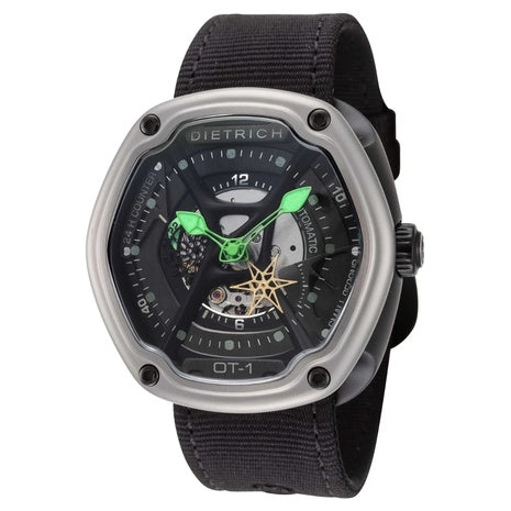 Men's Dietrich Organic Time 46mm Automatic Skeleton Watch