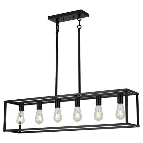 6-Light Farmhouse Island Chandelier