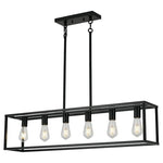 6-Light Farmhouse Island Chandelier