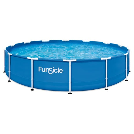 Funsicle 14ft Adventure Above Ground Metal Frame Swimming Pool