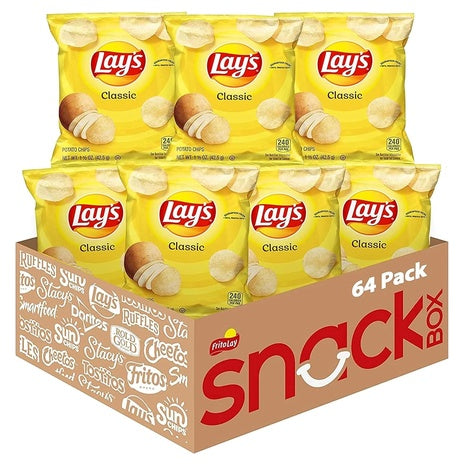 64 Bags of Lay's Potato Chips