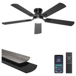 52" Ceiling Fans With Lights And Remote/APP Control