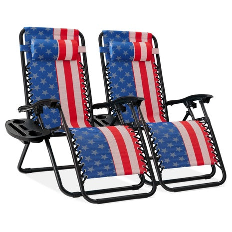 2-Set Best Choice Products Zero Gravity Lounge Chair Recliners